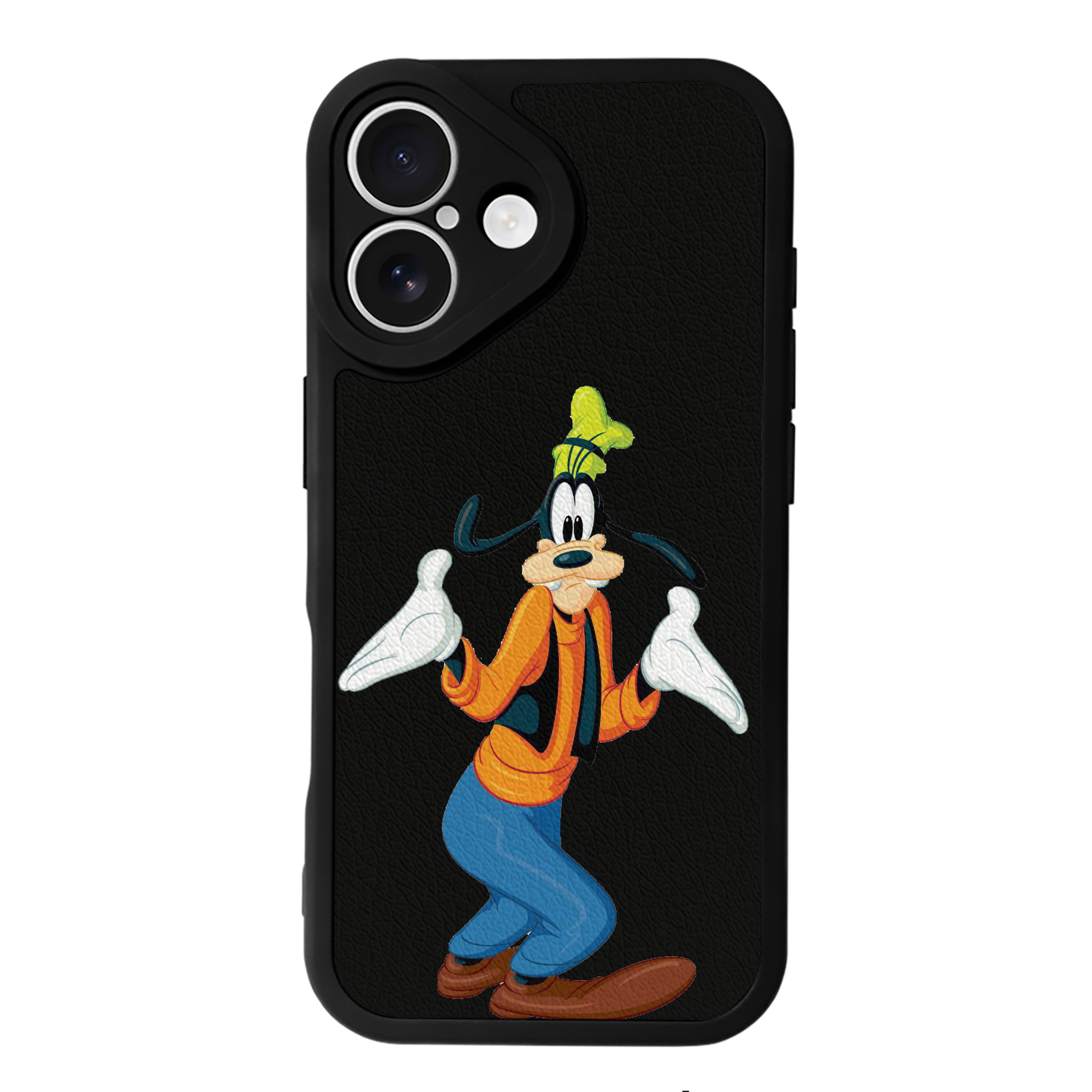 （画像用） ミッキーマウス Mickey Mouse 【iPhone 16シリーズ対応】シリコンスマホケース（レザー調） 材質：シリコン
